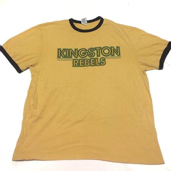 Vintage Yellow Ringer Tee Shirt - Picture 1 of 2